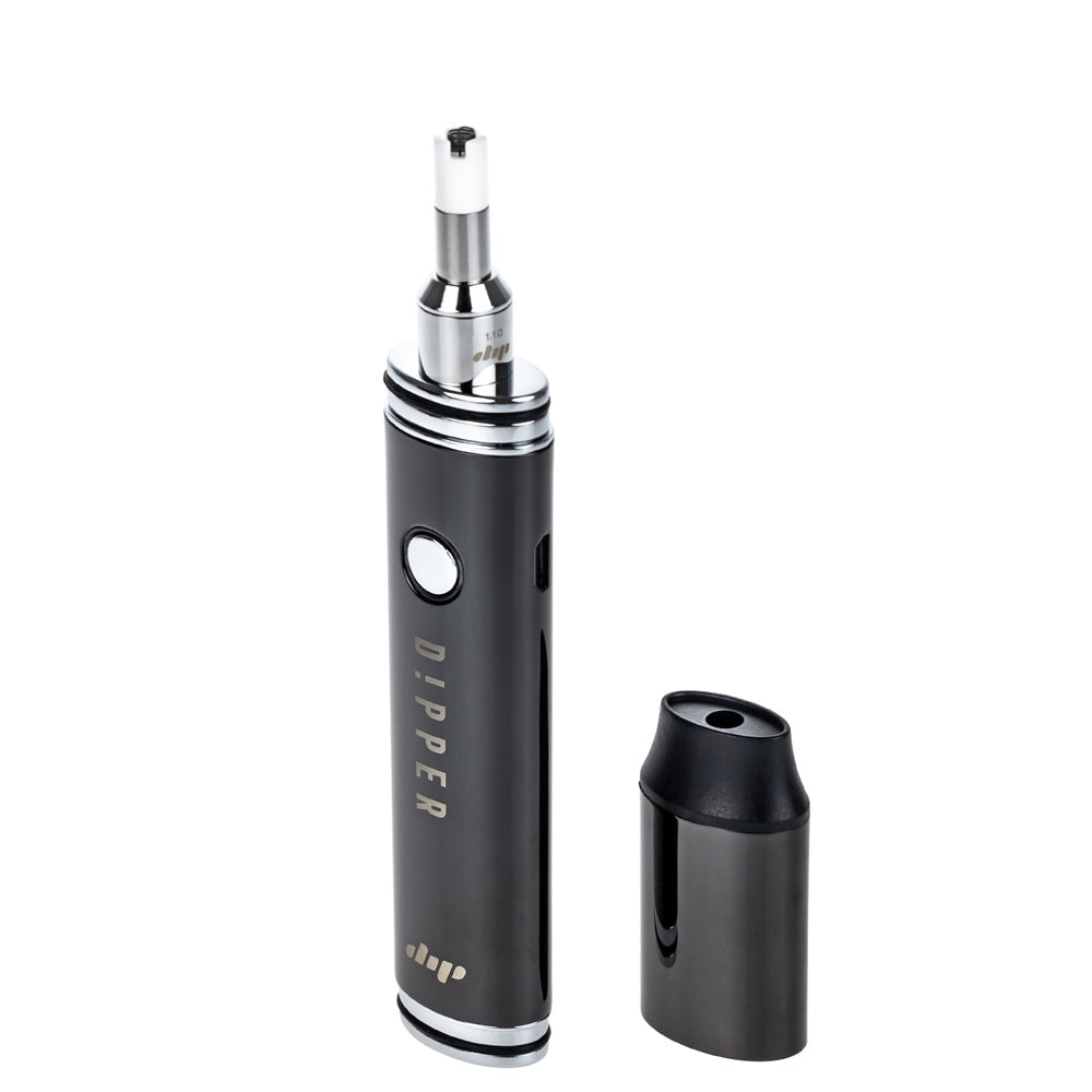 Dip Devices Dipstick Dipper Wax Vaporizer Pen | Charcoal - With Vapor Tip Atomizer