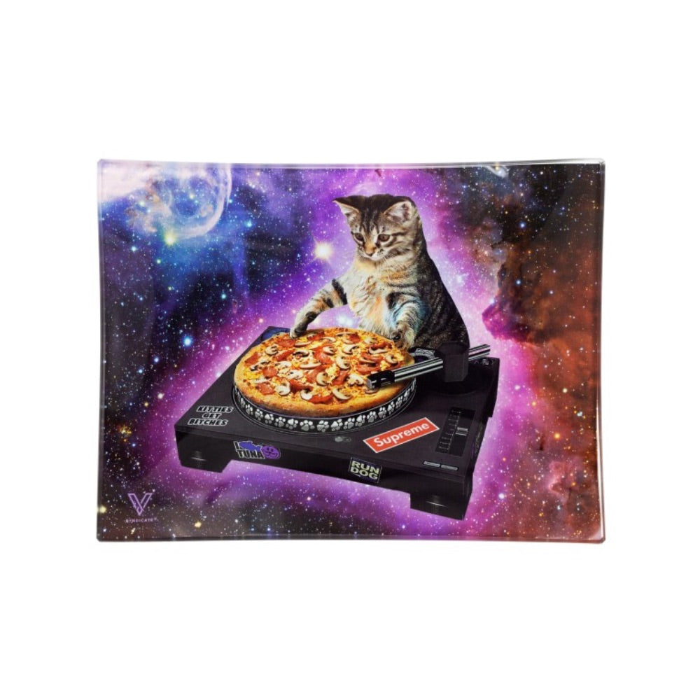 V Syndicate Small Glass Rolling Tray | Pussy Vinyl