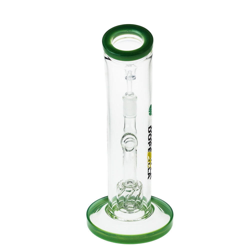 Dopezilla Glass Ogre Dab Rig | 10 Inches | Milky Jade |Back view