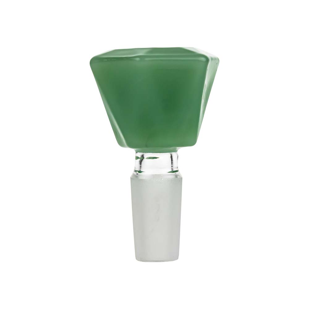 Colored Glass Diamond Shaped Herb Bowl | Male Joint