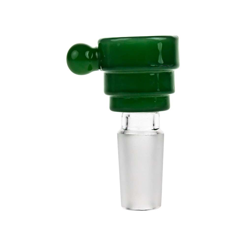 Colored Glass Herb Bowl with Marble Handle | Male Joint