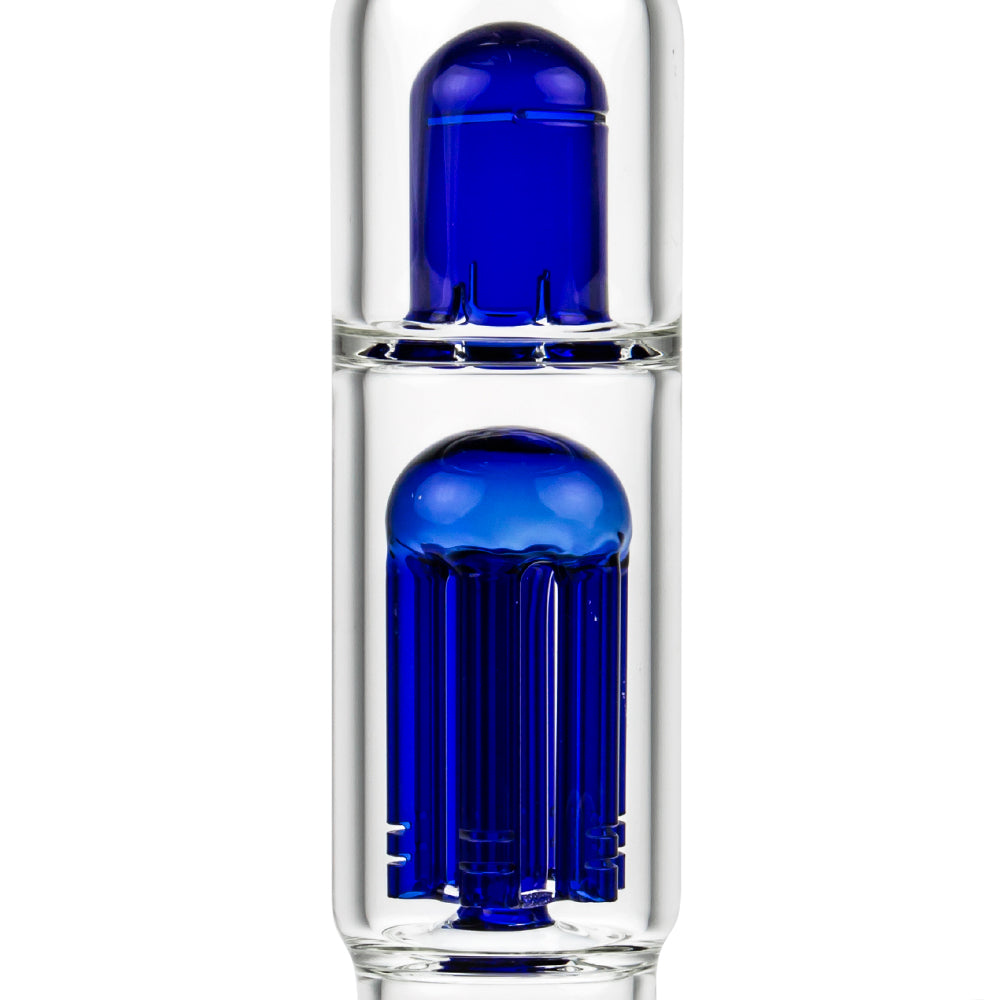 Black Leaf - ELITE Beaker Base 6-arm Perc Bong - Carb Hole - Blue - Tree Percolator & Splash Guard
