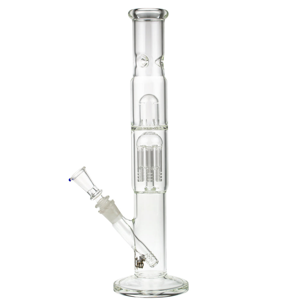 Black Leaf ELITE Cylinder 6-arm Perc Ice Bong | No Carb Hole - Side View 3