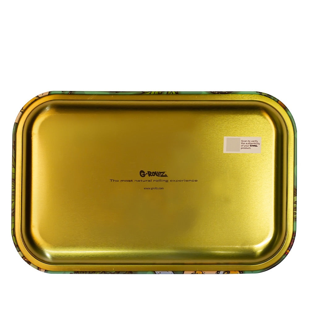 G-Rollz Canna Lions Rolling Tray | Medium | bottom view