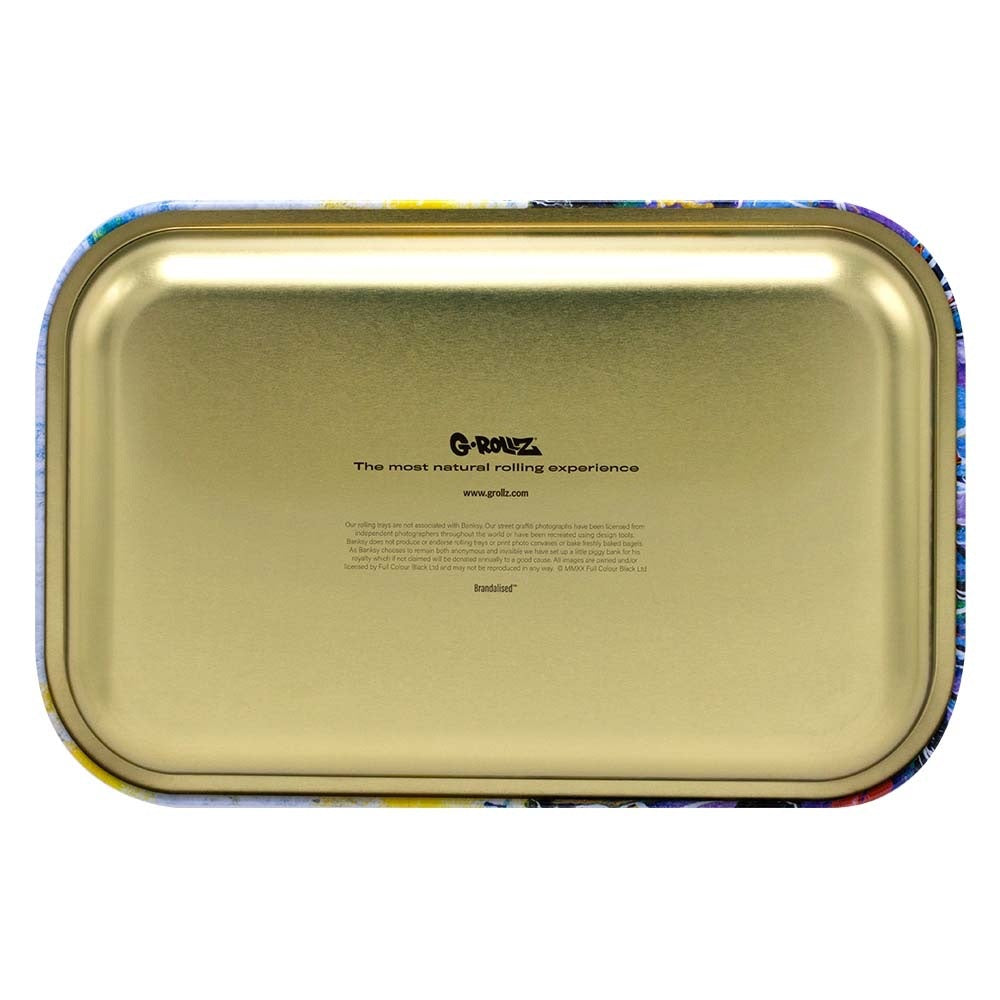 G-Rollz Amsterdam Mad Scientist Rolling Tray | Medium | bottom view