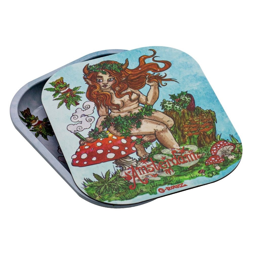 G-Rollz Vondel Nymph Magnet Cover For Rolling Tray | Small | side view