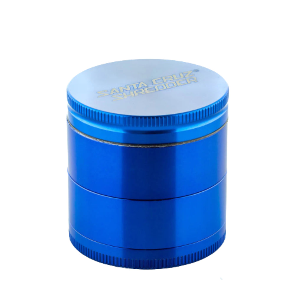 Santa Cruz Shredder Aluminum Herb Grinder | Small | 4-Part | Blue