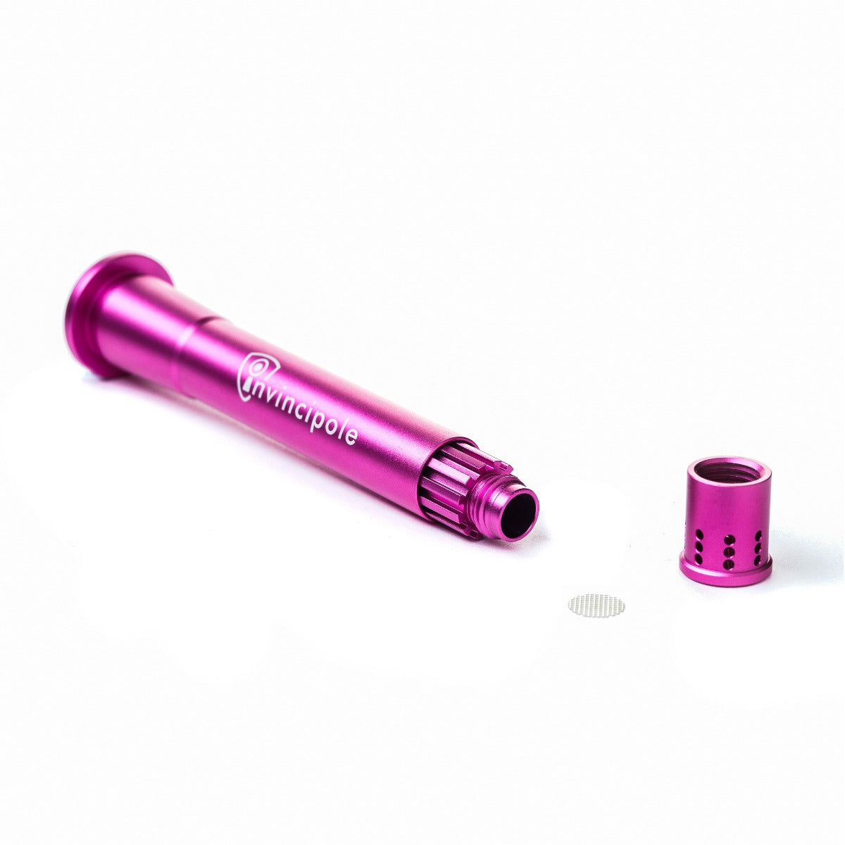 Invincipole Telescopic Metal Diffuser Downstem | 18.8mm > 14.5mm | Pink | Separated