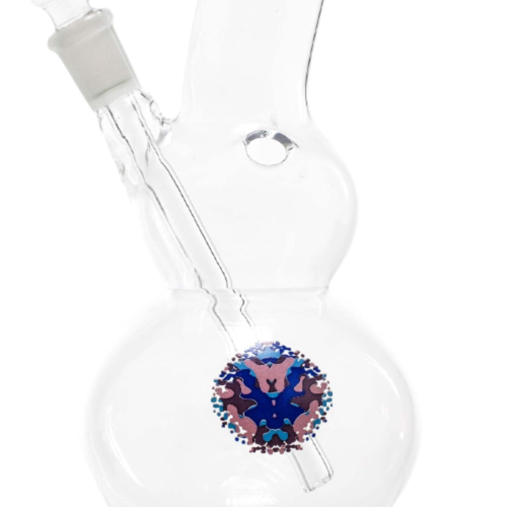 Greenline Peace Glass Bubble Bong | base