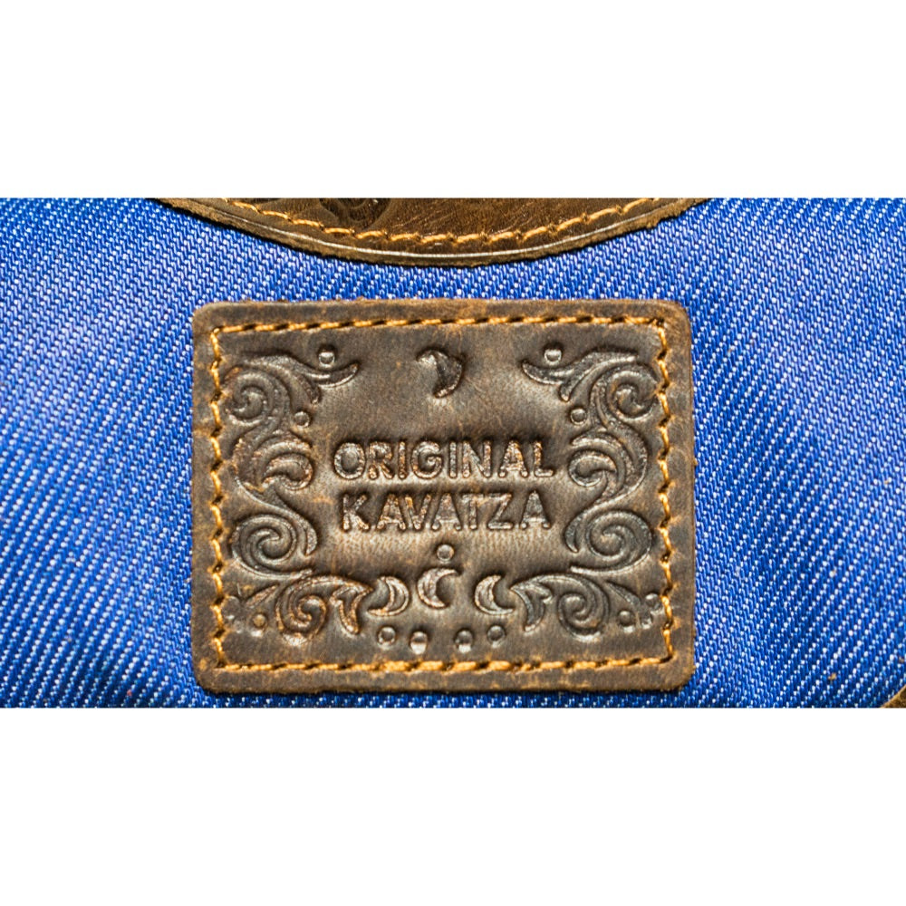 Original Kavatza The Mini Joint Pouch Indigo Jeans | logo