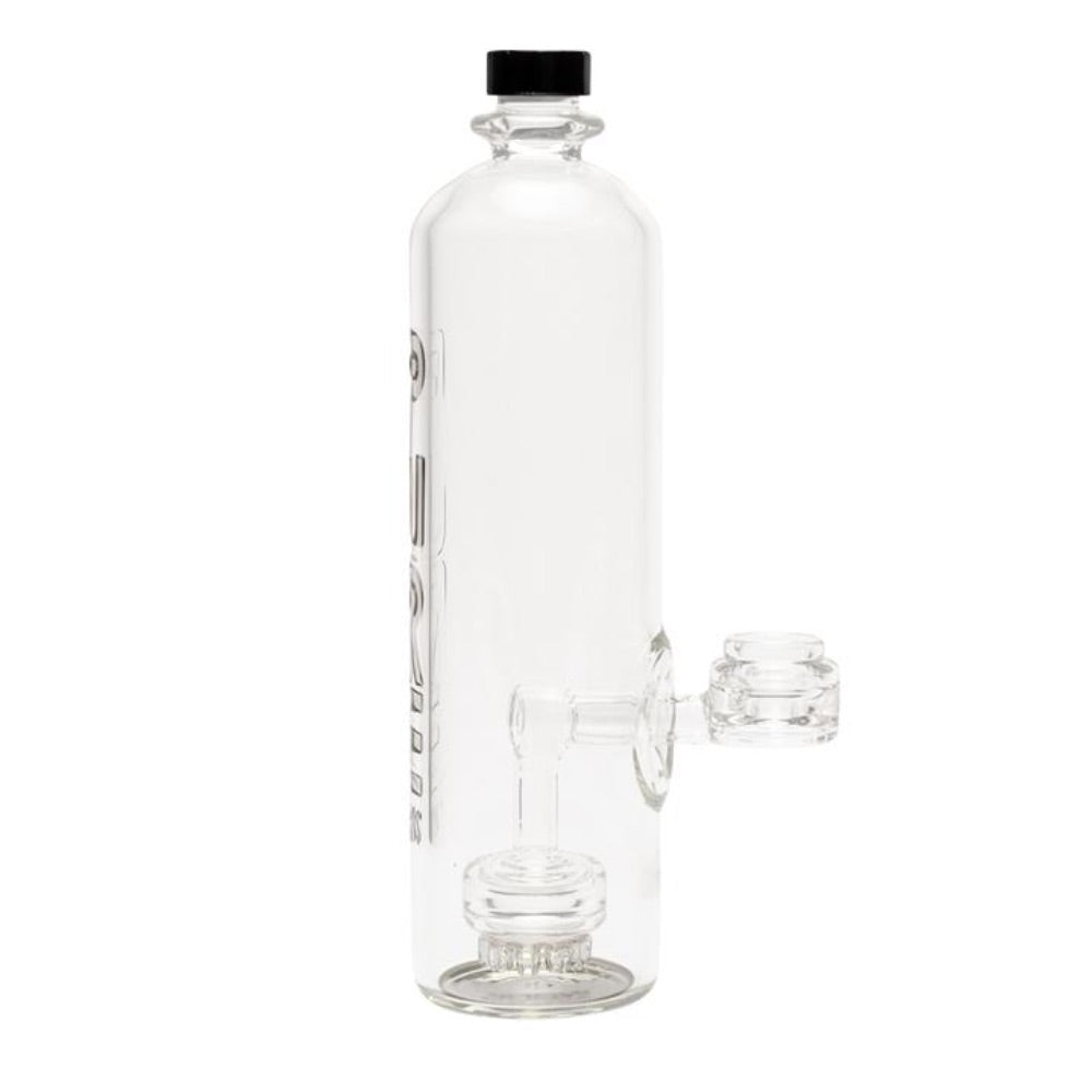 Pure Glass Hydro Guard Water Bottle Bong with Mini Jellyfish Perc | Grey