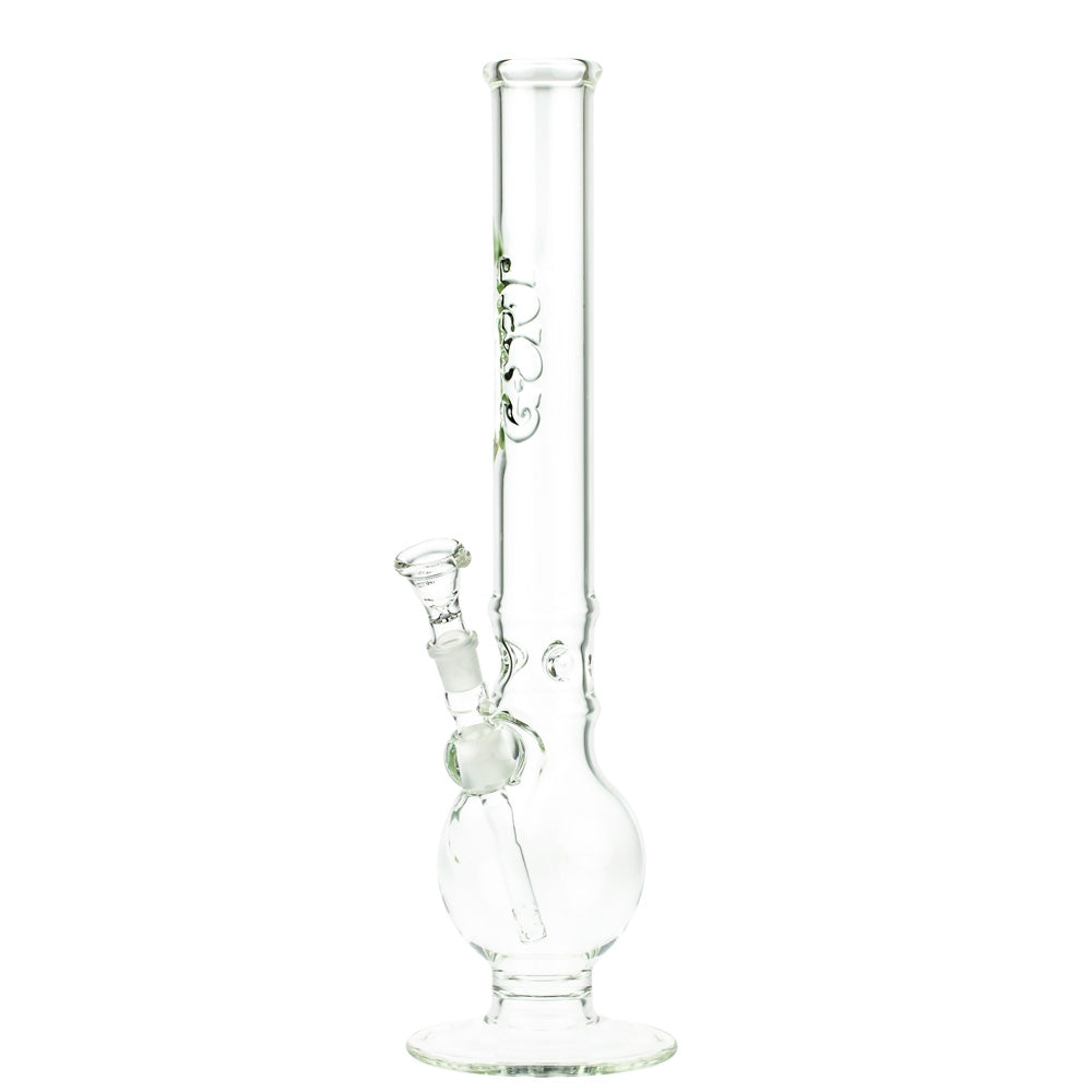 G-Spot Glass Bubble Ice Bong with Flame Polished Logo | 50cm - Side View 2