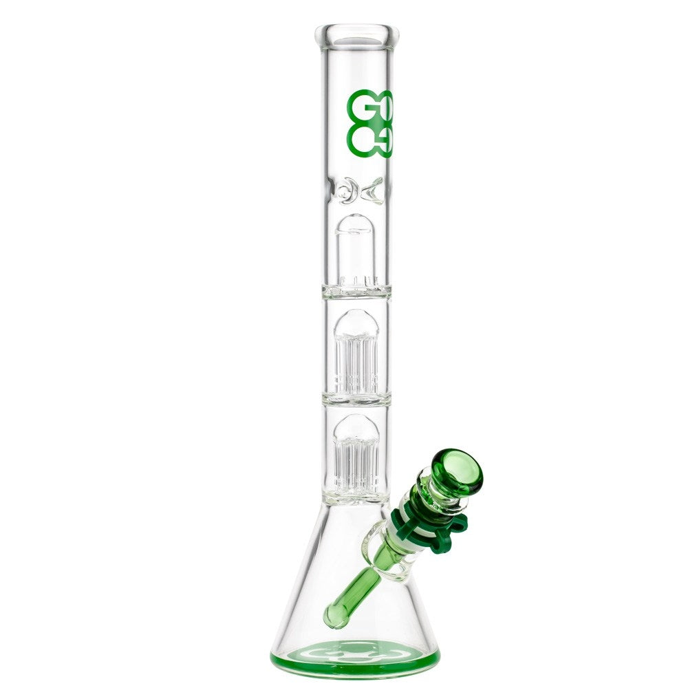 Glasscity Beaker Base Ice Bong with Double Tree Percolator