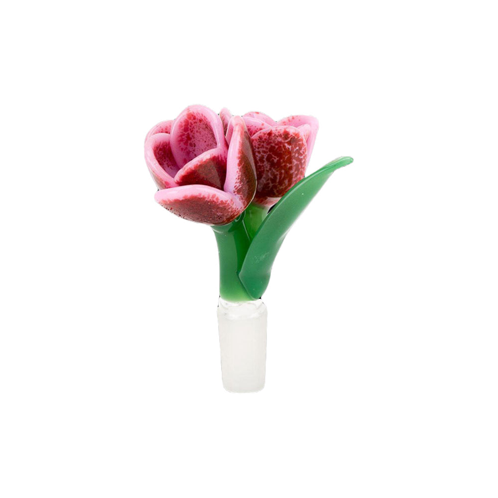 Empire Glassworks Pink Tulip Herb Bowl