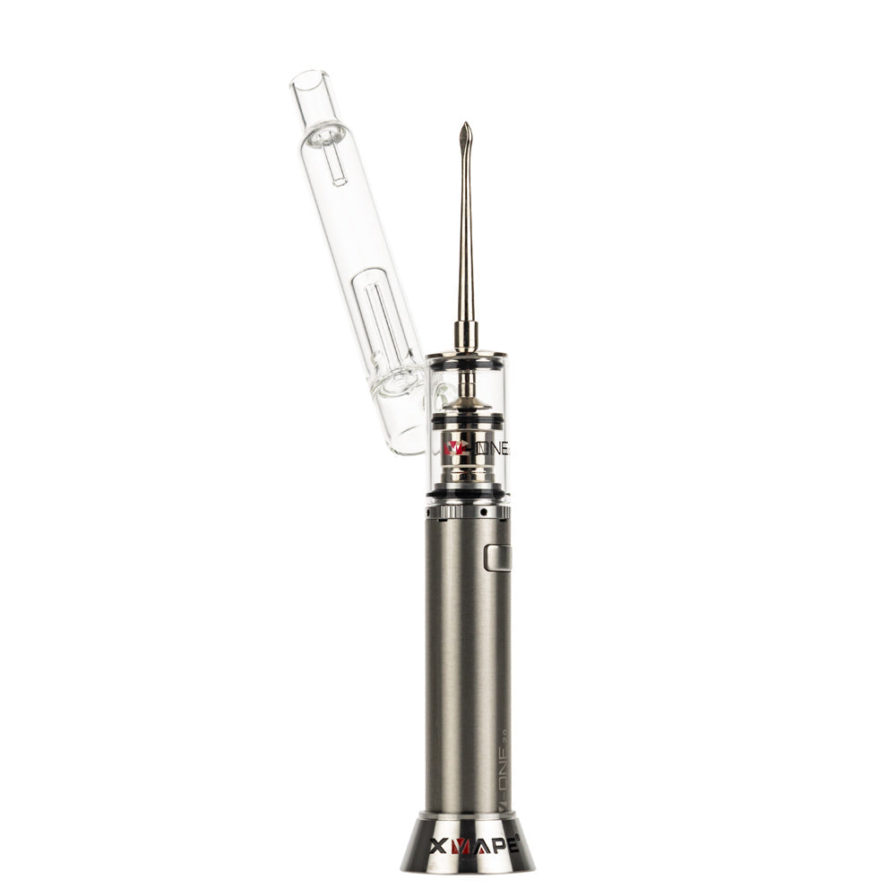 XVAPE V-One 2.0 Wax Vaporizer | Silver - Front View