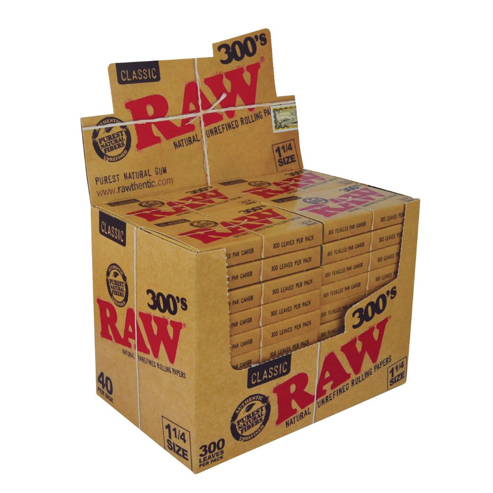 RAW Classic 300's Creaseless Rolling Papers