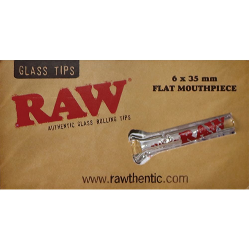RAW Glass Filter Tips with Flat Mouthpiece <br>