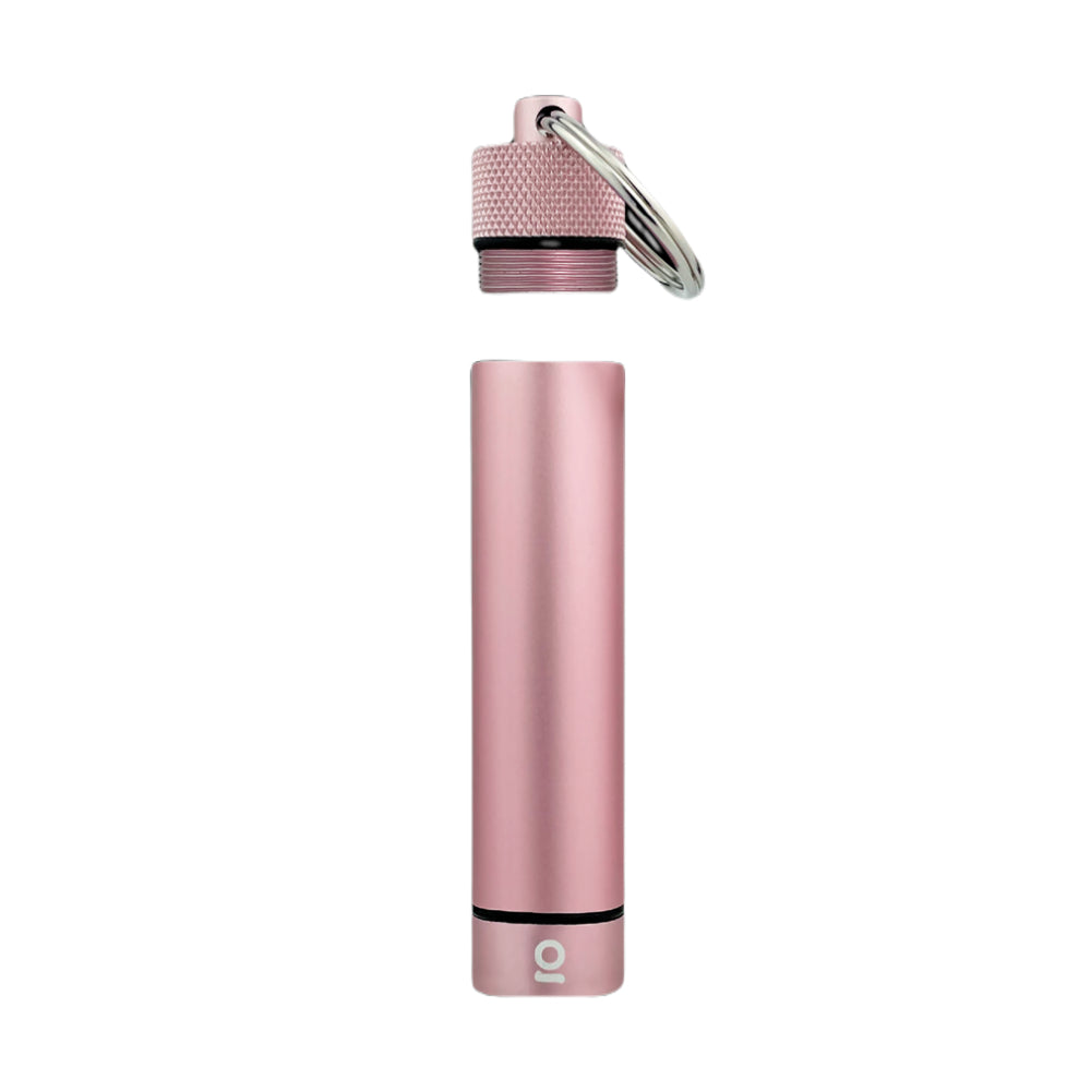 ONGROK Aluminum Storage Keychain | Rose Gold | open lid