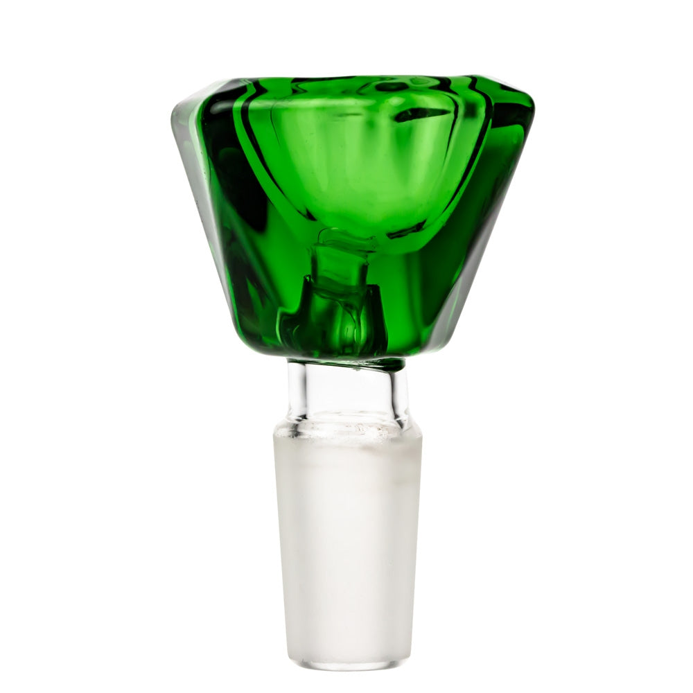 Glass Diamond Herb Bowl | Green | 14.5mm