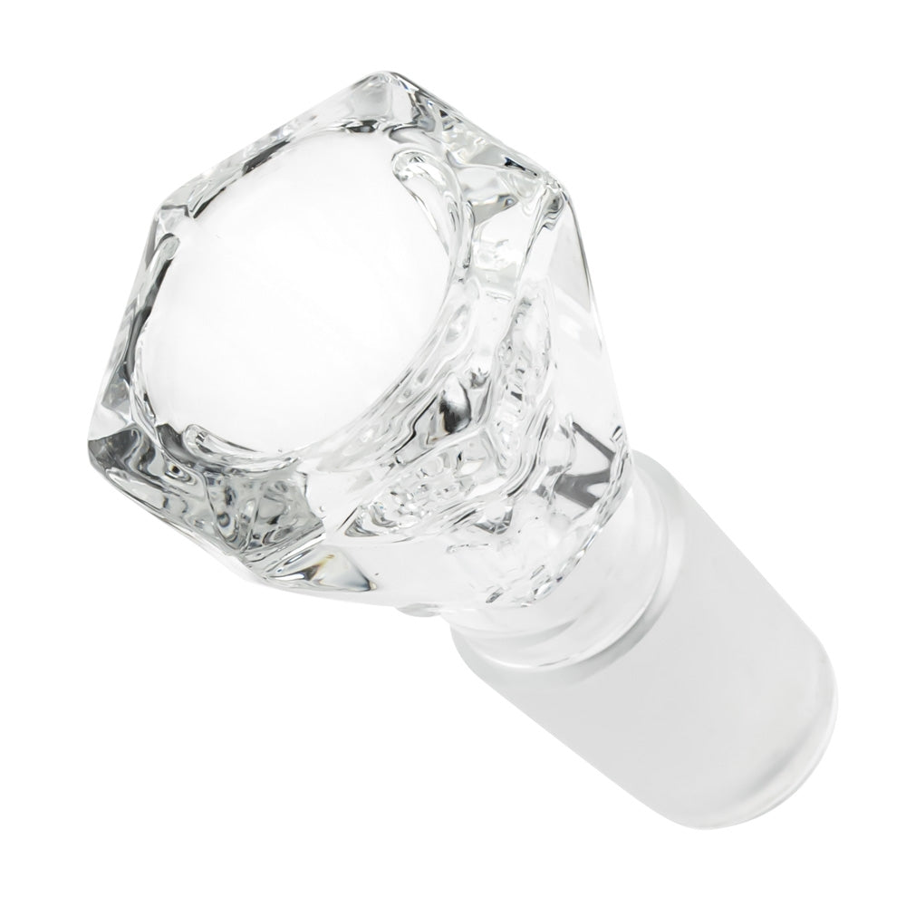 Glass Diamond Herb Bowl | Clear | 18.8mm  - Top View