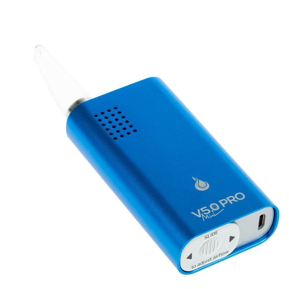 FlowerMate Mini V5.0S Pro Vaporizer | Blue - Bottom View