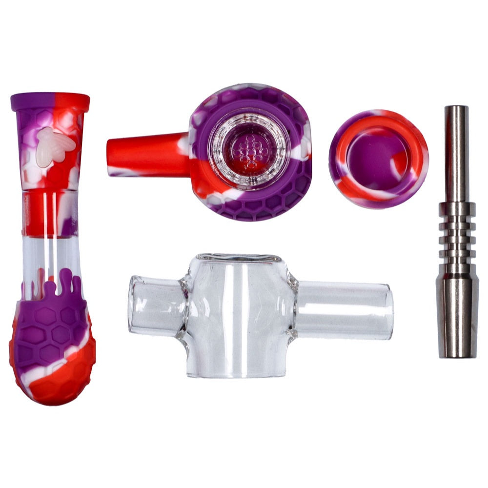 Silicone Multi-Functional Spoon Pipe Kit | Random Color | set 6