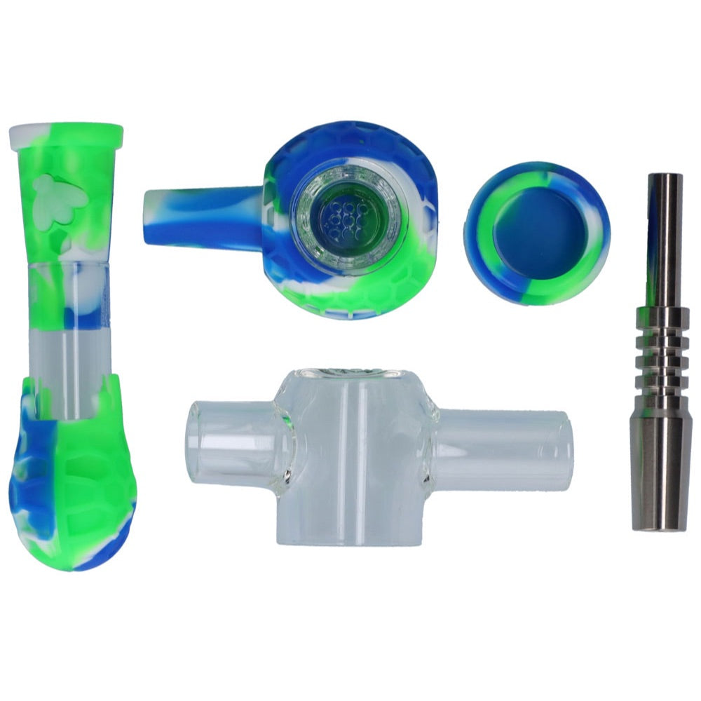 Silicone Multi-Functional Spoon Pipe Kit | Random Color | set 4