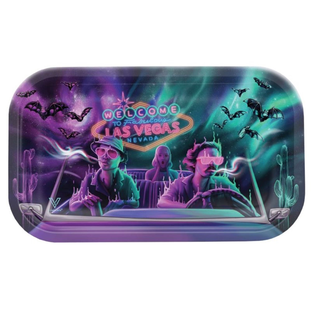 V Syndicate 27x16 Metal Rolling Tray | Bat Counrty