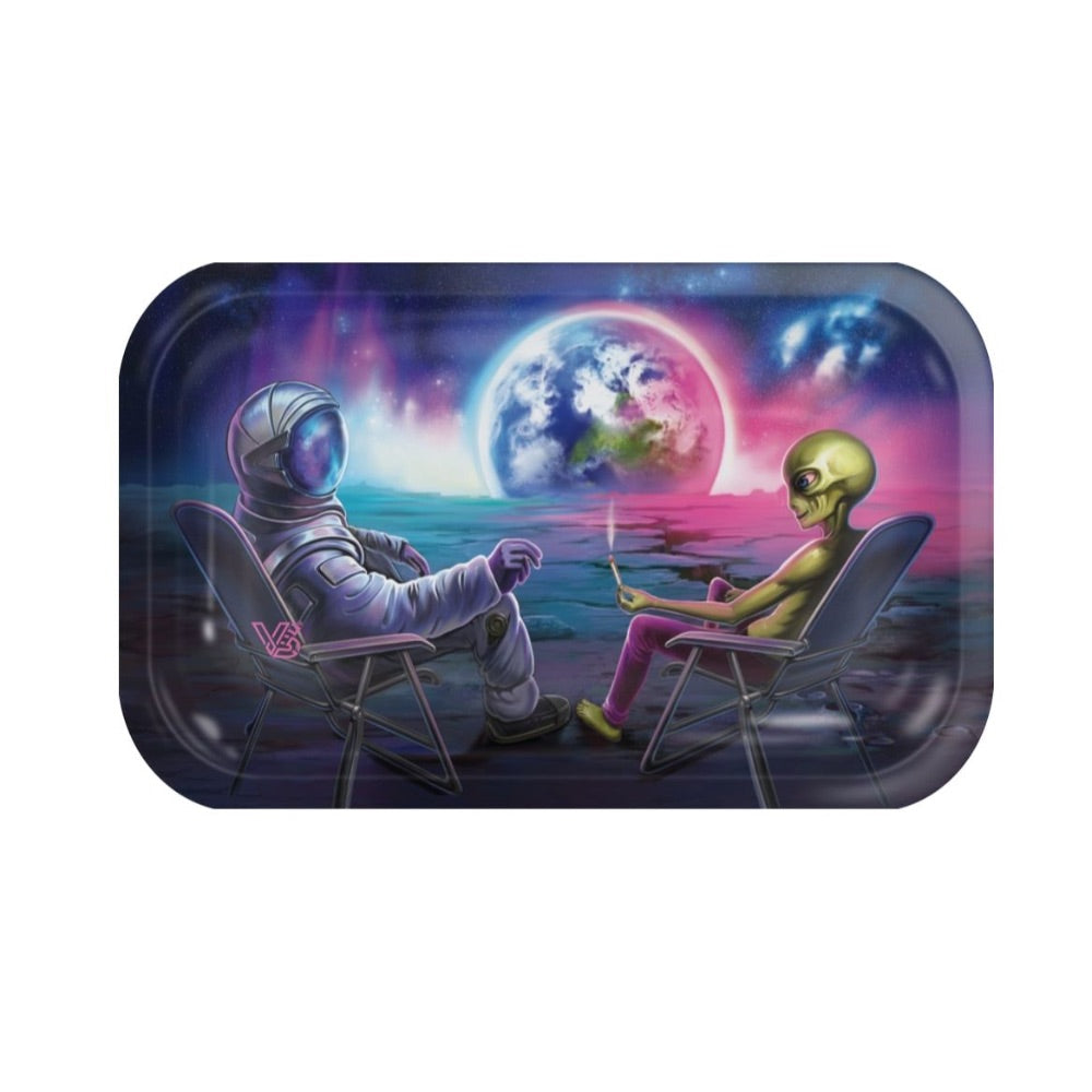 V Syndicate 27x16 Metal Rolling Tray | Blunt Orbit