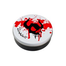 Round Metal Stash Tin - "Sinner" - Demon Skull