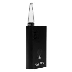 FlowerMate Mini V5.0S Pro Vaporizer | Black | Glass Mouthpiece