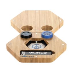 World Piece Mini Oil Bamboo Tray - Open