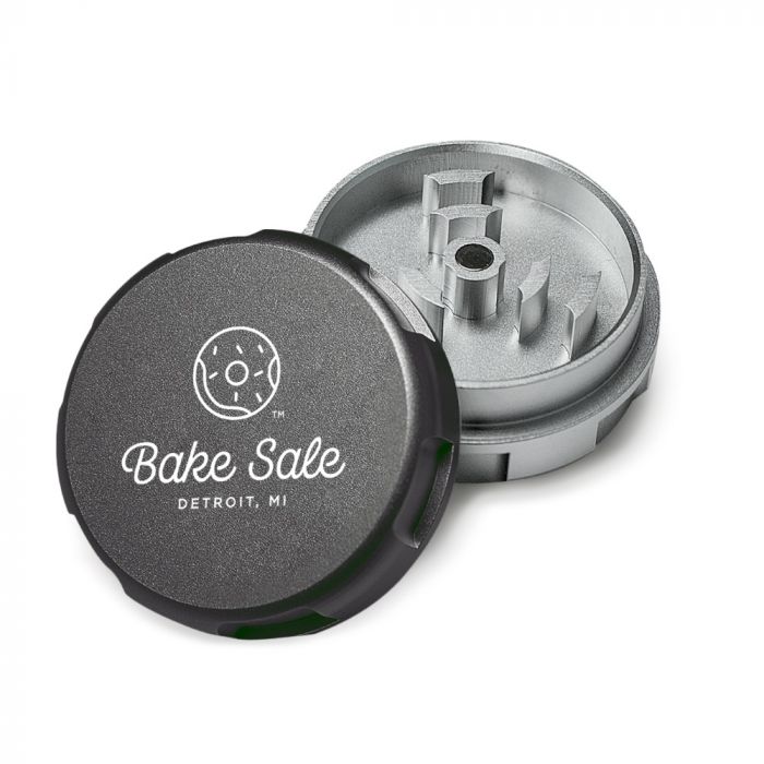 Bake Sale - Aircraft Grade “Cake” Aluminum Grinder w/ Guitar Pick