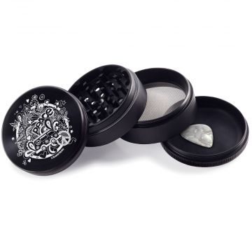 Weed Grinder With Kief and Weed Storage Container Waterproof All-in-one Cannabis  Grinder Aluminum Herb Storage Ash Tray Astra Chamber 420 