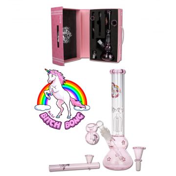 Black Leaf Tree Percolator Boxed Bitch Bong