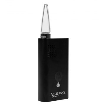 FlowerMate Mini V5.0S Pro Vaporizer | Black | Glass Mouthpiece