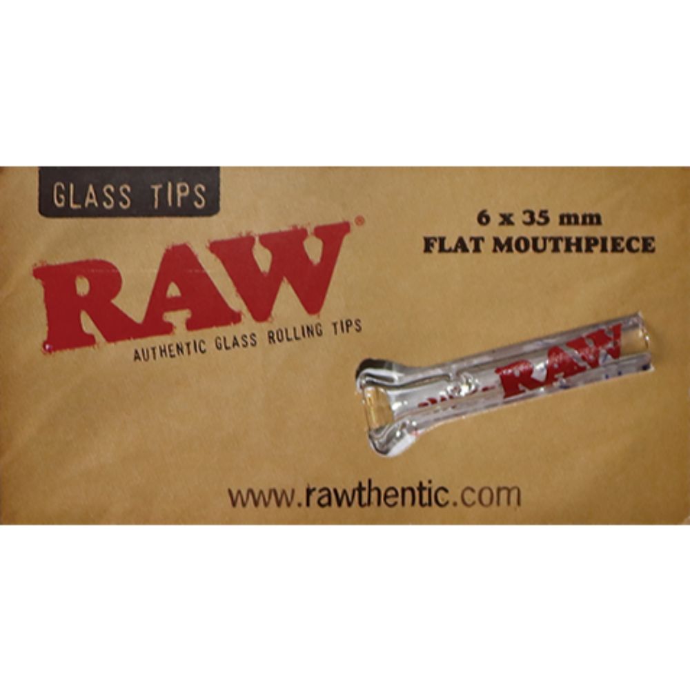 RAW Glass Filter Tips with Flat Mouthpiece